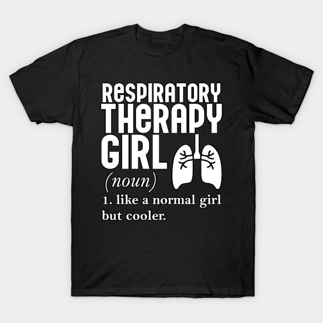 Respiratory Therapy Girl T-Shirt by Carolina Cabreira